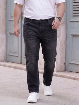 Style Quotient - Mens Solid Black Jeans