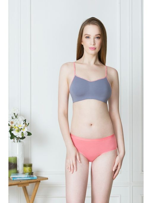 Van Heusen Woman Lingerie and Athleisure Van Heusen Women Seamless Cups & Non Padded Cami Bra - Blue Opal