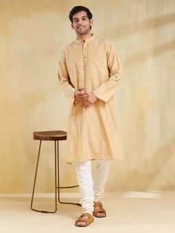 Fabindia - Beige Cotton Long Kurta