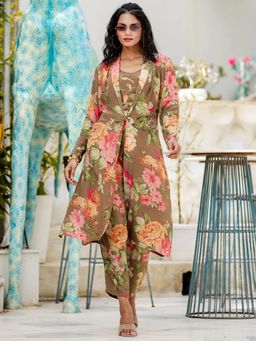 VISHUDH - Women Multi-Color Floral Co-ord (Set of 3)