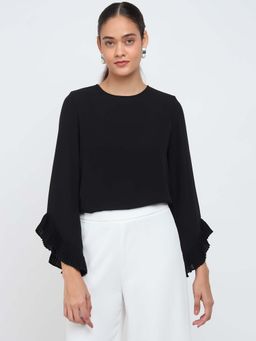 Cover Story - Black Long Sleeves Top