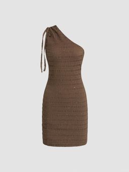 Cider - French Riviera Vacation Texture Mini Dress