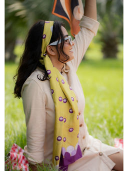 Thee Modern Roots - Women The Lotus Pond Silk Stole Mustard