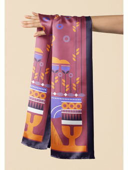 Thee Modern Roots - Women Bluebird's Bouncing Ballet Silk Stole Pink