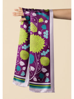 Thee Modern Roots - Women Queen's Tapestry Silk Stole Purple