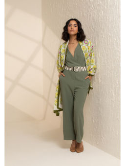 Thee Modern Roots - Women Enchanted Garden Silk Stole Ivory