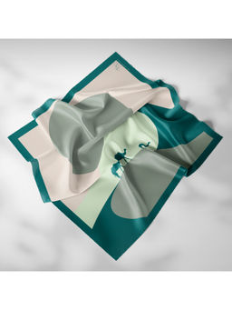 Thee Modern Roots - Women Desert Safari Silk Scarf Green