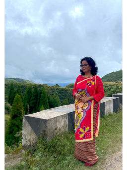 Thee Modern Roots - Women Mandala Magic Cotton Scarf Red