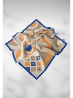 Thee Modern Roots - Women Dreamy Lady Liberty Silk Scarf Beige