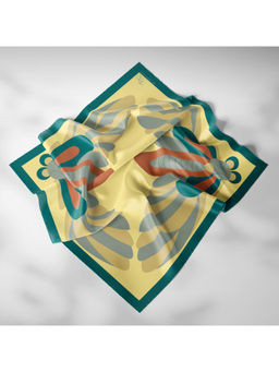 Thee Modern Roots - Women Metamorphosis Silk Scarf Yellow