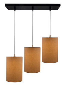 Homesake - Linear Cluster Beige Shade Hanging Light