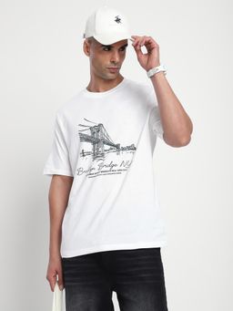 R&B - Graphic Relaxed Men T-shirt - White