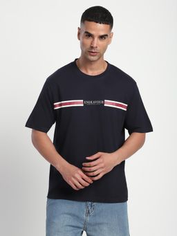 R&B - Graphic Relaxed Men T-shirt - Navy Blue