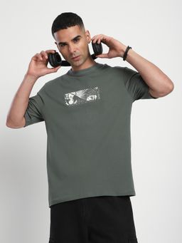 R&B - Graphic Relaxed Men T-shirt - Green