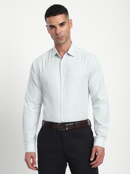 R&B - Texture Slim Men Shirt - Green