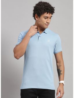 Rock.it - Men Blue Solid T-shirt