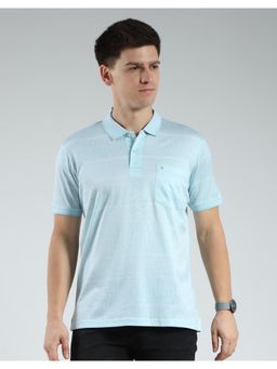 Monte Carlo - Men's Striped Collar Neck T-shirt - Green