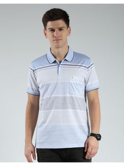 Monte Carlo - Men's Striped Collar Neck T-shirt - Purple