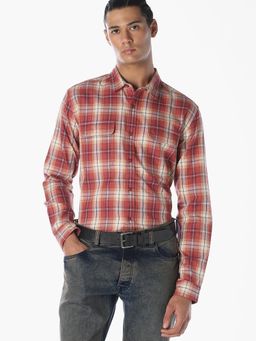 Jack & Jones - Men Regular Fit Red Shirt