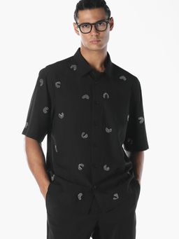 Jack & Jones - Men Oversized Black Shirt