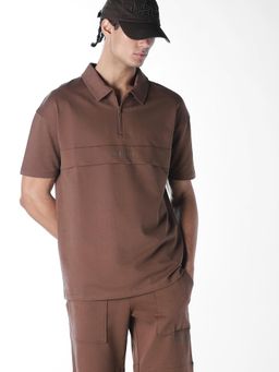 Jack & Jones - Men Oversized Brown T-shirt