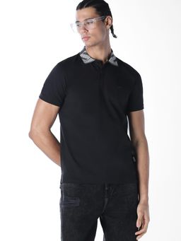 Jack & Jones - Men Regular Fit Black T-shirt