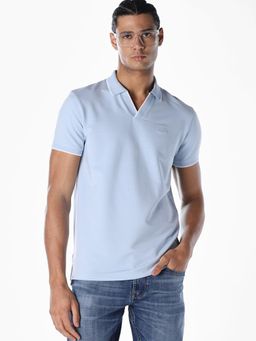 Jack & Jones - Men Regular Fit Blue T-shirt