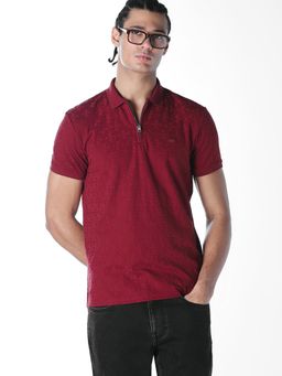 Jack & Jones - Men Regular Fit Red T-shirt