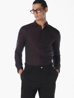 Jack & Jones - Men Slim Fit Brown Shirt