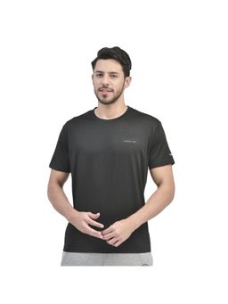 WOODLAND - Casualwear Polyester Black T-shirt For Mens