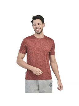 WOODLAND - Casualwear Polyester Red T-shirt For Mens