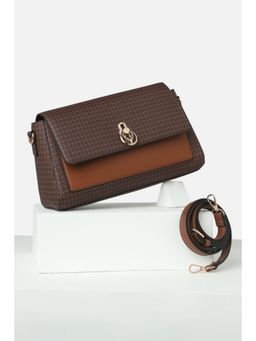 Allen Solly - Women Casual Brown Printed Sling Bag