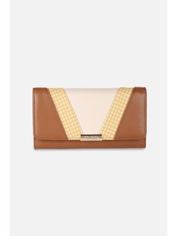 Allen Solly - Women Casual Brown Colorblock Wallet
