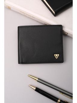 Allen Solly - Men Formal Black Textured Wallet