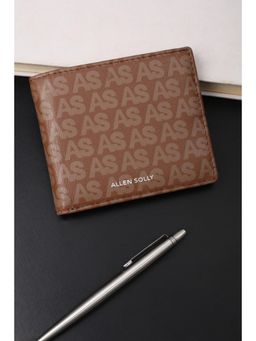 Allen Solly - Men Casual Brown Printed Wallet
