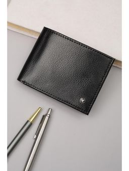 Louis Philippe - Men Formal Black Textured Wallet