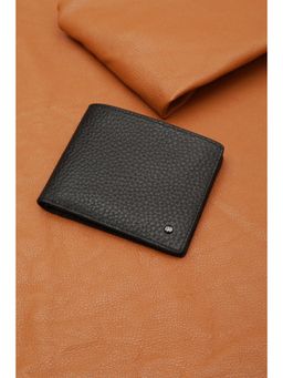 Peter England - Men Formal Black Textured Wallet