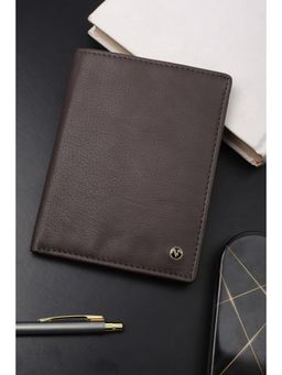 Van Heusen - Men Formal Brown Textured Wallet