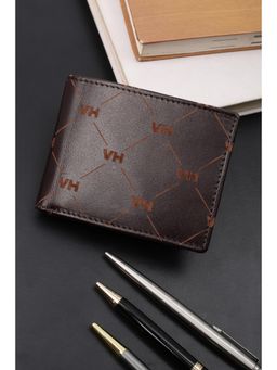 Van Heusen - Men Casual Brown Printed Wallet