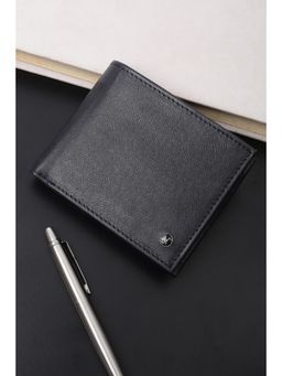Van Heusen - Men Formal Black Textured Wallet