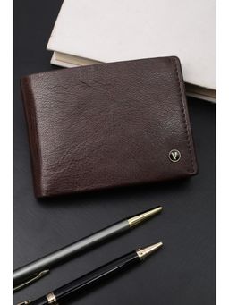 Van Heusen - Men Casual Brown Textured Wallet