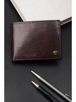 Van Heusen - Men Casual Brown Textured Wallet