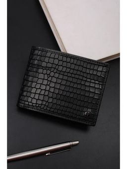 Van Heusen - Men Casual Black Textured Wallet