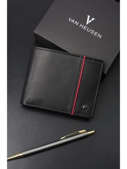 Van Heusen - Men Casual Black Textured Wallet