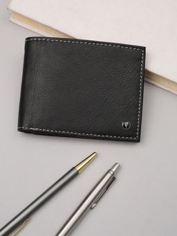 Van Heusen - Men Casual Black Textured Wallet