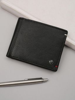 Van Heusen - Men Casual Black Textured Wallet