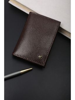 Van Heusen - Men Casual Brown Textured Wallet