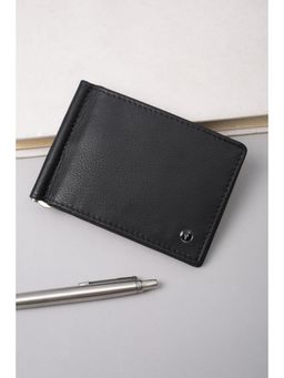 Van Heusen - Men Formal Black Textured Wallet