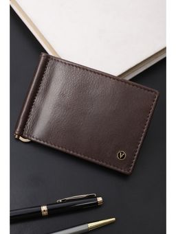 Van Heusen - Men Formal Brown Textured Wallet