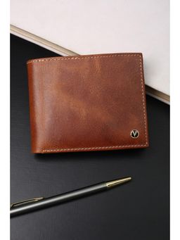 Van Heusen - Men Casual Brown Textured Wallet